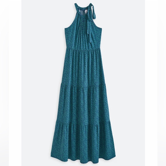 Gilli | Dresses | Whitney Knit Tiered Keyhole Back Maxi Dress In Navy |  Poshmark